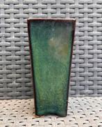 Bonsai Cascade pot groen-blauw geglazuurd aardewerk 6,4x14,2, Vierkant, Ophalen of Verzenden, Zo goed als nieuw, Minder dan 25 cm