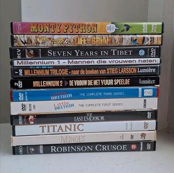 GRATIS DVD'S (o.a. Titanic, Monty Python, Millennium) beschikbaar voor biedingen