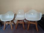 eetkamer stoelen, Huis en Inrichting, Stoelen, Gebruikt, Drie, Wit, Eames
