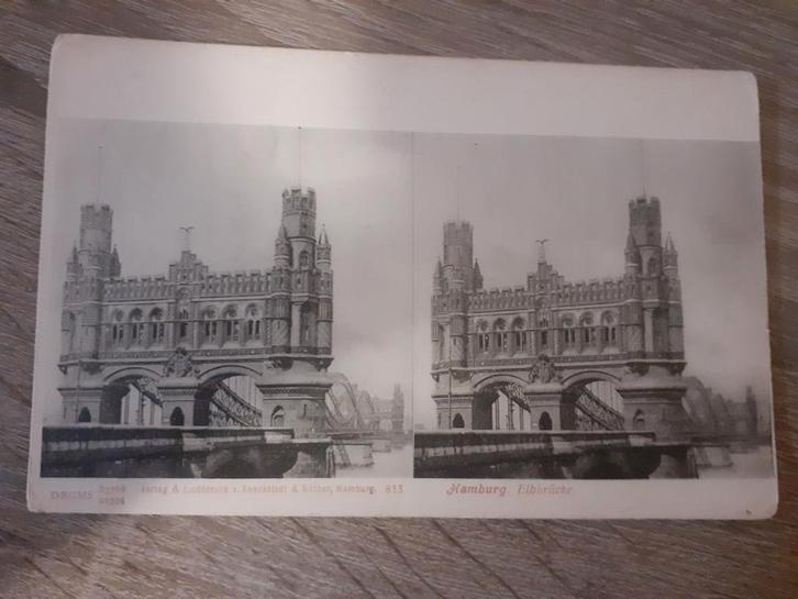 Hamburg Duitsland stereoscopische kaart of stereokaart 1933, Verzamelen, Ansichtkaarten | Buitenland, Duitsland, Ophalen of Verzenden