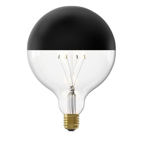 Calex Kopspiegel G125 Zwart Straight filament, Huis en Inrichting, Lampen | Losse lampen, Nieuw, Led-lamp, Minder dan 30 watt