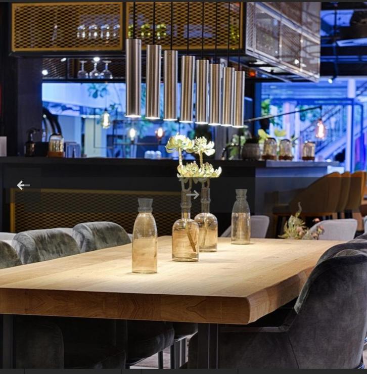 Hanglamp: Dijkos Zthal Salerno - 170cm - 8 hanglampen, Huis en Inrichting, Lampen | Hanglampen, Zo goed als nieuw, 75 cm of meer