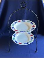 Boerenbont  etagère, Huis en Inrichting, Keuken | Servies, Ophalen of Verzenden, Zo goed als nieuw, Bord(en), Aardewerk