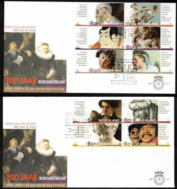 FDC E417 200 jaar Rijksmuseum 2000 NL onbeschreven
 beschikbaar voor biedingen