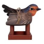 CLAYRE & EEF - VOGELVOEDER HUISJE - ROODBORSTJE, Tuin en Terras, Vogelhuisjes en Vogelbaden, Ophalen of Verzenden, Nieuw