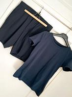 2delig SET Mango short & t shirt Navy M42 zgan, Verzenden, Zo goed als nieuw, Blauw, Korte mouw
