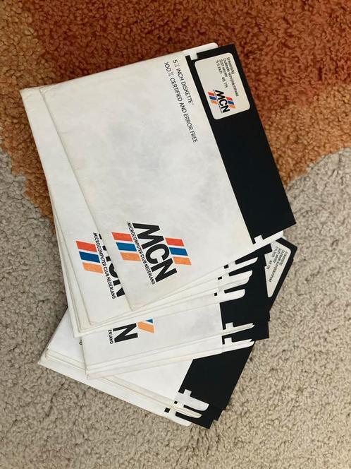 Vintage MCN 5.25" Floppy Diskettes, Computers en Software, Overige Computers en Software, Gebruikt, Ophalen of Verzenden
