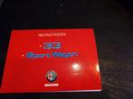 Instructieboek Alfa Romeo 33 Sportwagon nieuw, Ophalen of Verzenden, Zo goed als nieuw