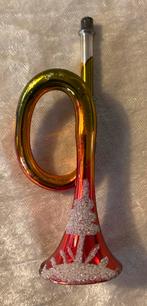 OUD ANTIEK GLAZEN KERSTBOOM KERSTBAL VERSIERING TROMPET, Diversen, Kerst, Ophalen of Verzenden, Gebruikt