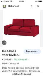 Kivik 2 zits hoes Ikea rood /Bordeauxrood, Huis en Inrichting, Banken | Bankstellen, Rechte bank, Stof, Zo goed als nieuw, Ophalen