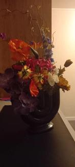 Zijde bloemen boeket inclusief vaas, Huis en Inrichting, Ophalen of Verzenden, Zo goed als nieuw