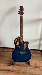 Stagg Semi-Akoestische Gitaar + Standaard & Capo, Ophalen, Gebruikt, Instrumentstandaard, Gitaar