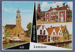 Q2274 gelopen ansichtkaart groeten uit lemmer friesland, Ophalen of Verzenden, Gelopen