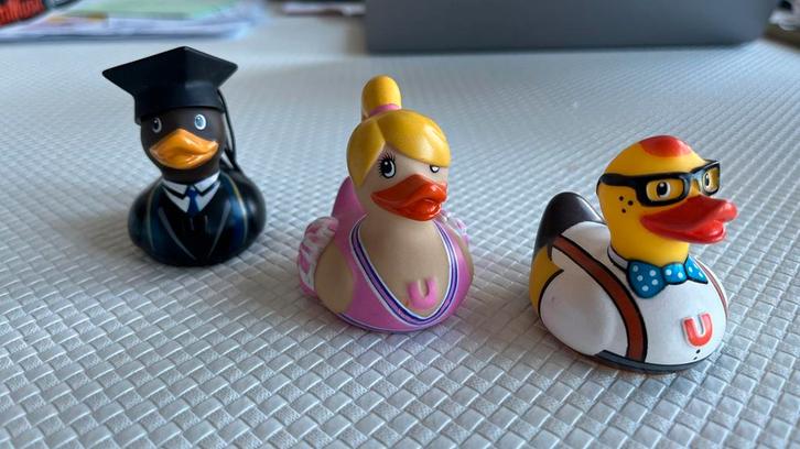 BUD by Designroom mini ducks / badeentjes – set van 3, Verzamelen, Overige Verzamelen, Zo goed als nieuw, Ophalen of Verzenden