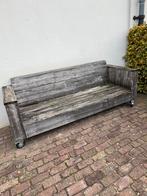 Tuinbank verrijdbaar evt +kussens, Tuin en Terras, Tuinbanken, Ophalen, Zo goed als nieuw, Hout