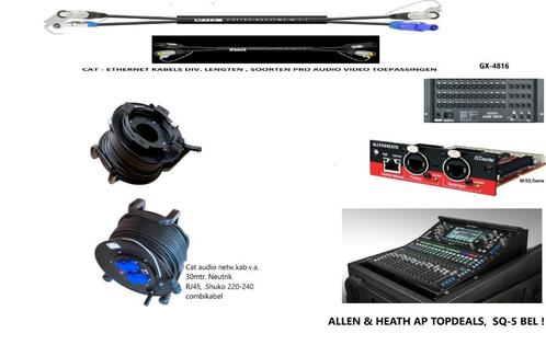 Cat-netw.-powerkabels, Duitse Topklasse, 10-120mtr., Audio, Tv en Foto, Professionele Audio-, Tv- en Video-apparatuur, Nieuw, Audio