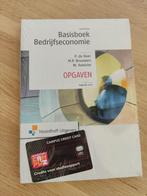 Basisboek Bedrijfseconomie - Opgavenboek - Nieuw - 9e druk, Nieuw, P. de Boer, M.P. Brouwers, W. Koetzier, Beta, HBO