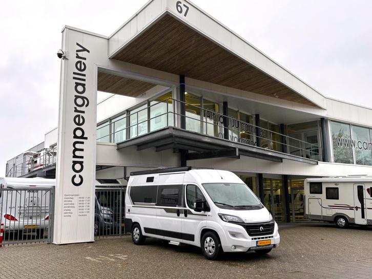 Bavaria K600 FIAT BREEDTEBED ACHTERUITRIJCAMERA ZONNEPANEEL, Caravans en Kamperen, Campers, Bedrijf, tot en met 4, Buscamper of Camperbus