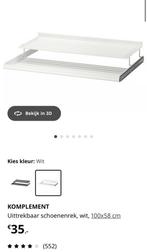 3x komplement uittrekbaar schoenenrek wit ikea, Ophalen, Zo goed als nieuw