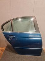 BMW E46 Sedan Deur Rechts Achter Portier Blauw Compleet, Ophalen, Gebruikt, Deur, Achter