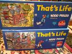 That's life 2x1000 stukjes, Hobby en Vrije tijd, Denksport en Puzzels, Ophalen of Verzenden, 500 t/m 1500 stukjes, Gebruikt, Legpuzzel