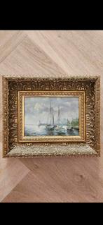 Schilderij met zeilboten in gouden lijst, Ophalen