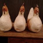 Prachtige papier-mache kippen. 3stuks, Antiek en Kunst, Verzenden