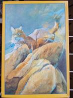 Kunst-puzzel: Lynx, van Walty Dudok van Heel, 1000 stukjes, Ophalen of Verzenden, 500 t/m 1500 stukjes, Zo goed als nieuw, Legpuzzel