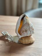 Prachtige vintage lamp gemaakt van groot formaat schelpen, Ophalen of Verzenden, Zo goed als nieuw, Overige materialen, Minder dan 50 cm
