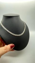 Z490 Prachtige zilveren Cuban chain link ketting, Sieraden, Tassen en Uiterlijk, Kettingen, Ophalen of Verzenden, X, Zilver, Zilver