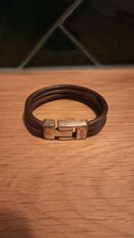 Josh leren armband dames, Sieraden, Tassen en Uiterlijk, Armbanden, Ophalen of Verzenden, Gebruikt, Bruin, Leer