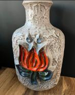 West-Germany Carstens Vaas met Bloemmotief, Ophalen of Verzenden