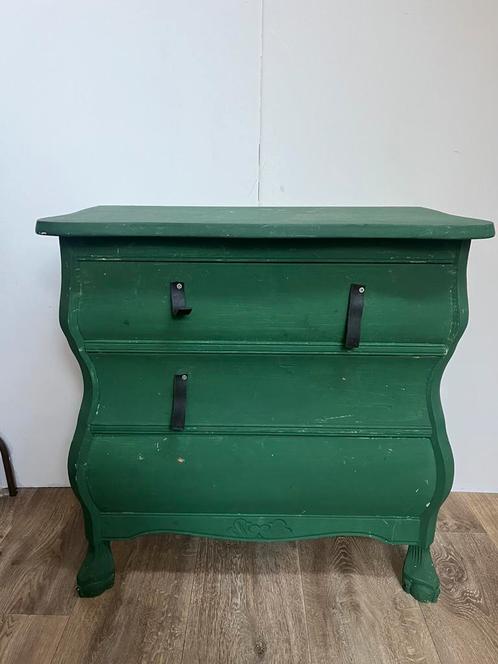 Groen buikkastje met 3 lades, Huis en Inrichting, Kasten | Ladekasten, Zo goed als nieuw, Minder dan 100 cm, 50 tot 100 cm, 25 tot 50 cm