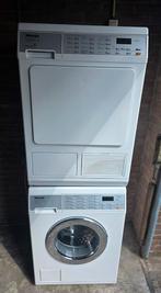 Miele SoftCare 8kg warmtepompdroger + wasmachine A++, 8 tot 10 kg, Ophalen, Zo goed als nieuw, Minder dan 85 cm