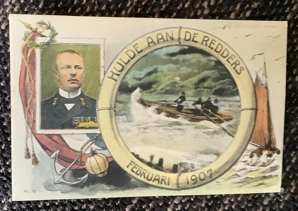 Hulde aan de redders (1907) reddingwezen, Ophalen of Verzenden, Voor 1920