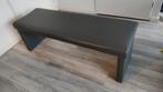 Modern kunstleren zitbankje antraciet, Ophalen, Minder dan 50 cm, Gebruikt, 125 cm of meer