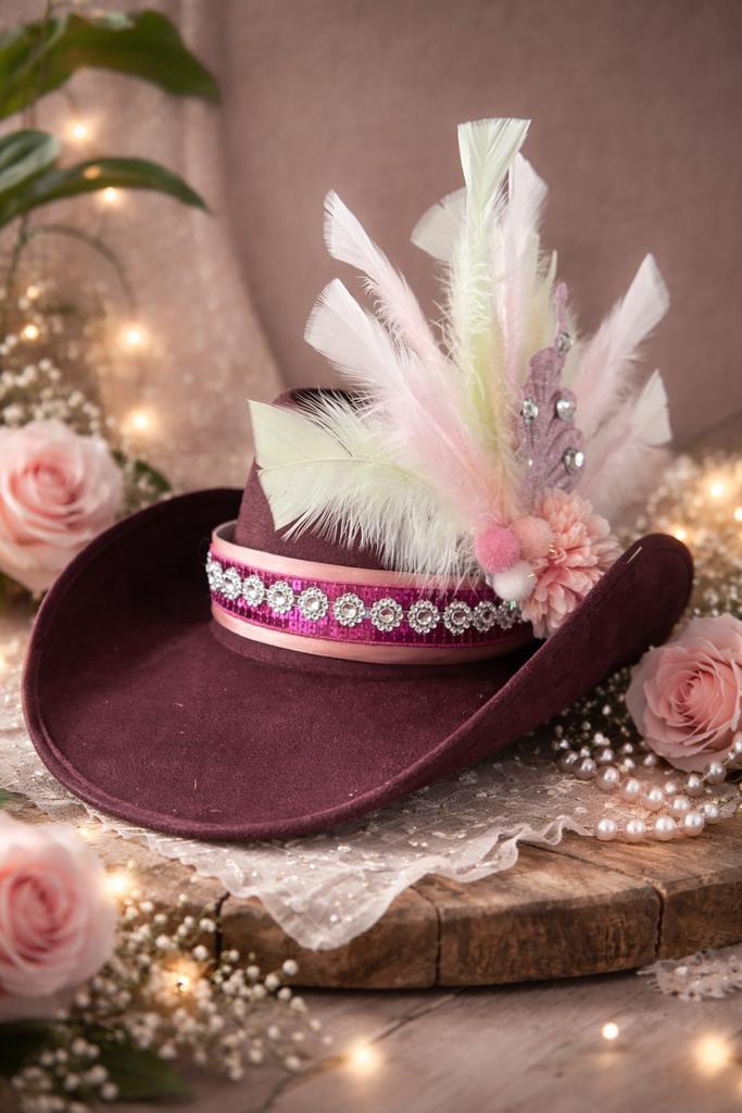 Cowboyhoed Festival Stijl, Ophalen of Verzenden, Zo goed als nieuw, One size fits all, Hoed