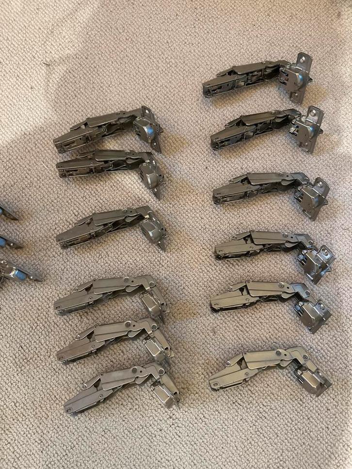 Partij Scharnieren - Diverse Maten, Doe-het-zelf en Verbouw, Hang- en Sluitwerk, Gebruikt, Scharnier, Overige materialen, Ophalen of Verzenden