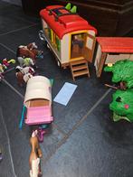 Playmobile grote set paarden stal koets sint kerst, Ophalen, Zo goed als nieuw