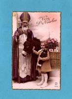 Leuke oude jaren '30 Sinterklaaskaart N880 - Sint met kindje, Verzamelen, Ansichtkaarten | Themakaarten, Verzenden, 1920 tot 1940