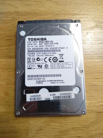 Toshiba 2,5 inch hardeschijf van 1TB beschikbaar voor biedingen