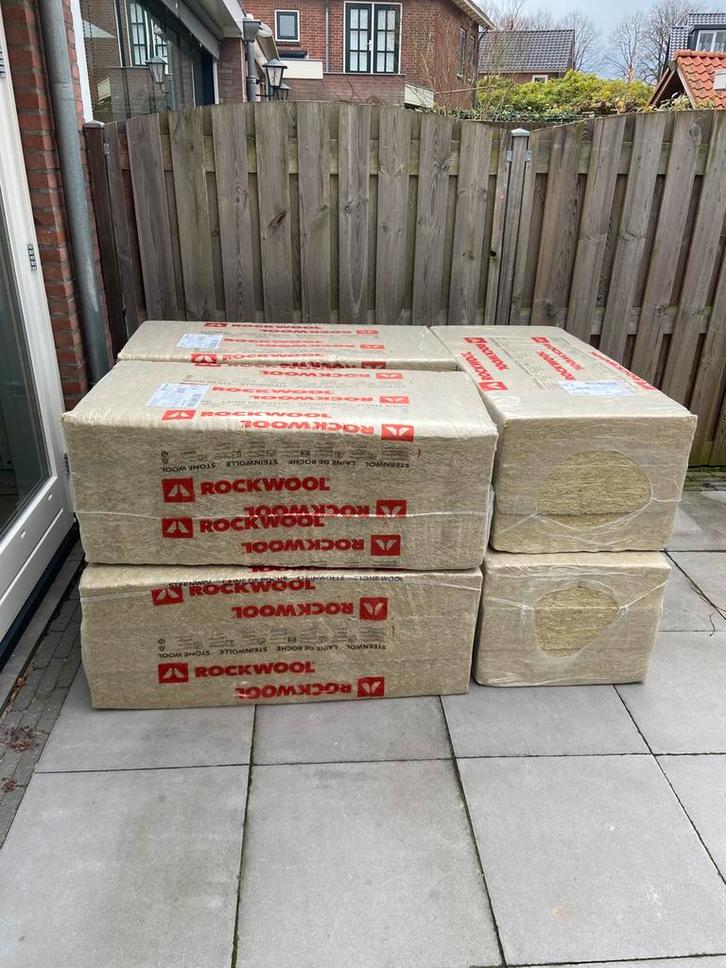 Steenwol isolatiemateriaal, Doe-het-zelf en Verbouw, Isolatie en Afdichting, Nieuw, Steenwol, 4 tot 8 cm, Ophalen