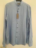 John Miller Mao linnen hemden mt 43, Ophalen of Verzenden, Blauw, John Miller, Halswijdte 43/44 (XL)