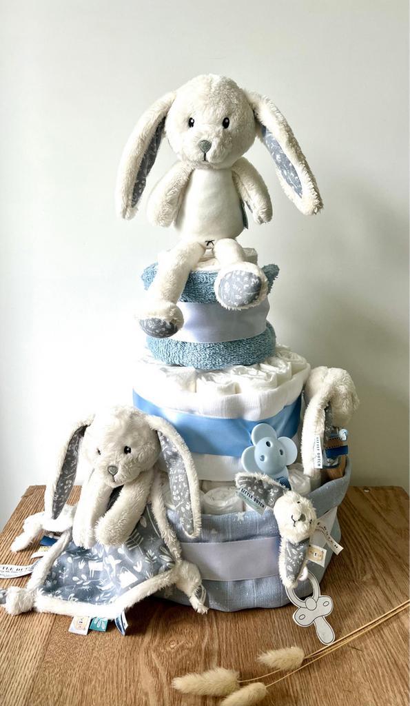 Luiertaart Jongen met Knuffels, Kinderen en Baby's, Kraamcadeaus en Geboorteborden, Nieuw, Kraamcadeau, Ophalen of Verzenden