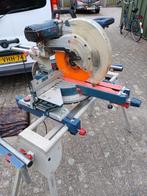 Afkortzaag Bosch met onderstel, Doe-het-zelf en Verbouw, Gereedschap | Zaagmachines, Ophalen, 70 mm of meer, Zo goed als nieuw