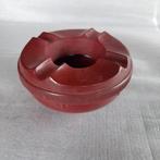 vintage asbak bakeliet donkerrood, Verzamelen, Ophalen, Gebruikt, Asbak
