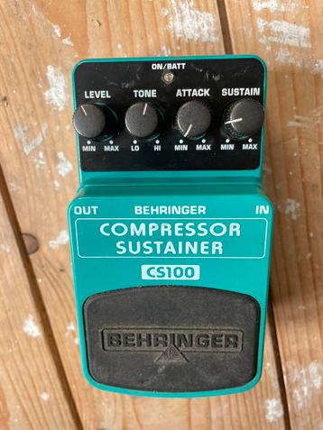 Behringer CS100 Compressor Sustainer Pedal beschikbaar voor biedingen