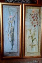 2 schilderijen bloemen, Antiek en Kunst, Ophalen