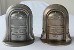 2 Spaarpotten Becking & Bongers in de vorm van een Haard, Ophalen of Verzenden, Metaal of Blik, Overige thema's