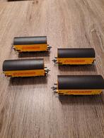 Fleischmann wagons - Set van 4, Hobby en Vrije tijd, Modeltreinen | H0, Gebruikt, Wagon, Ophalen of Verzenden, Analoog
